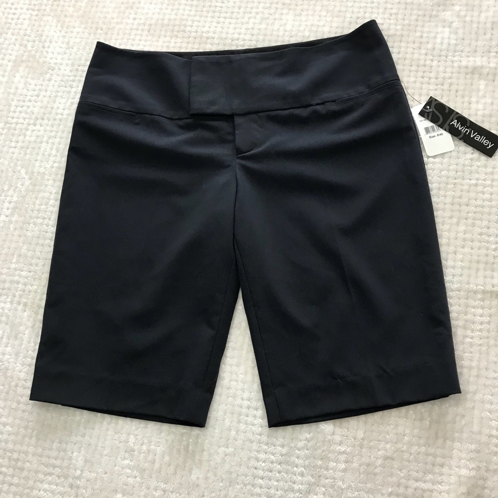 Alvin Valley Black Knee Length Dress Shorts